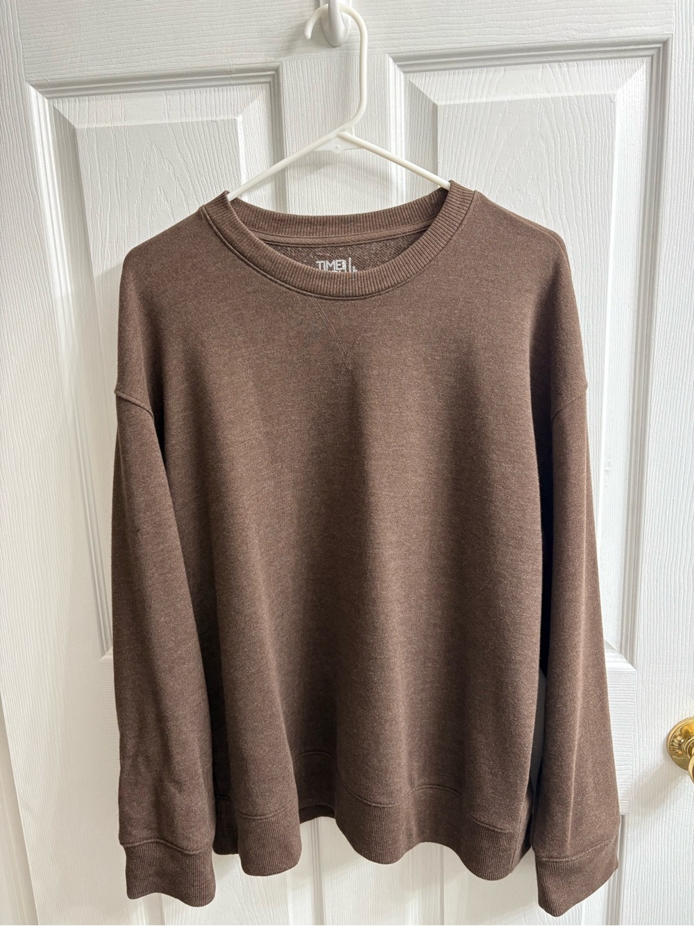 Brown Crewneck Sweatshirt for Women
